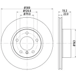 MGA Ön Fren Diski – 50467 / OEM 34116792217