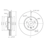 MGA Ön Fren Diski – 50549 / OEM 569091