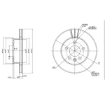 MGA Ön Fren Diski – 50573 / OEM 701615301A