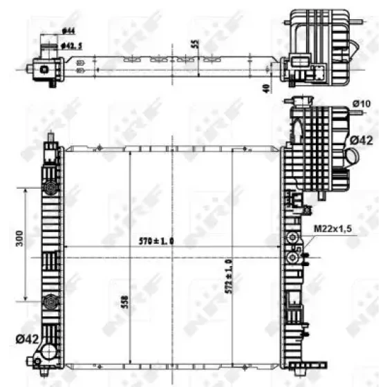 MGA Ön Fren Diski – 50581 / OEM 1K0615301AJ ürün görseli