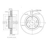 MGA Ön Fren Diski – 50658 / OEM MR205215