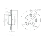 MGA Ön Fren Diski – 50677 / OEM 51884303