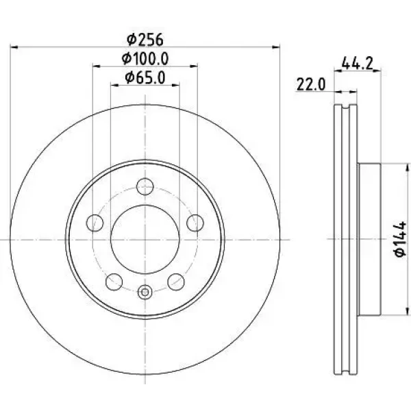 MGA Ön Fren Diski – 50725 / OEM 2Q0615301G