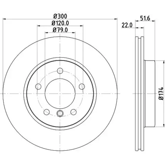 Hella Ön Fren Diski – 8DD355106-551 ürün görseli