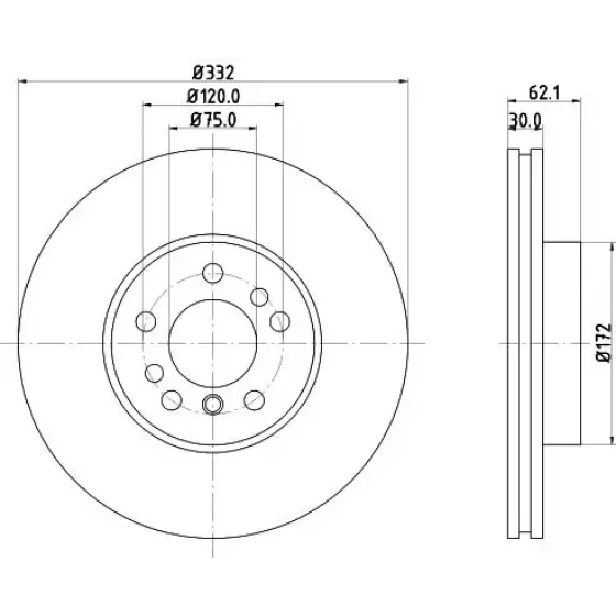 Hella Ön Fren Diski – 8DD355127-631 ürün görseli