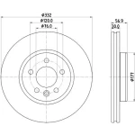Hella Ön Fren Diski – 8DD355132-561 / OEM 2H6615301