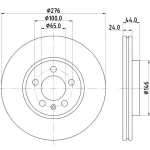 Hella Ön Fren Diski – 8DD355132-891 / OEM 2QB615301E