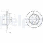 Delphi Ön Fren Diski – BG2109