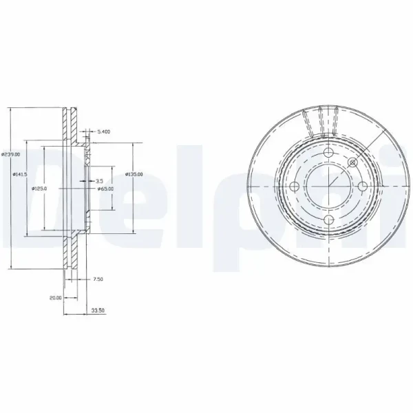 Delphi Ön Fren Diski – BG2109