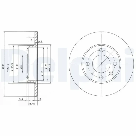 Delphi Ön Fren Diski – BG2117 ürün görseli