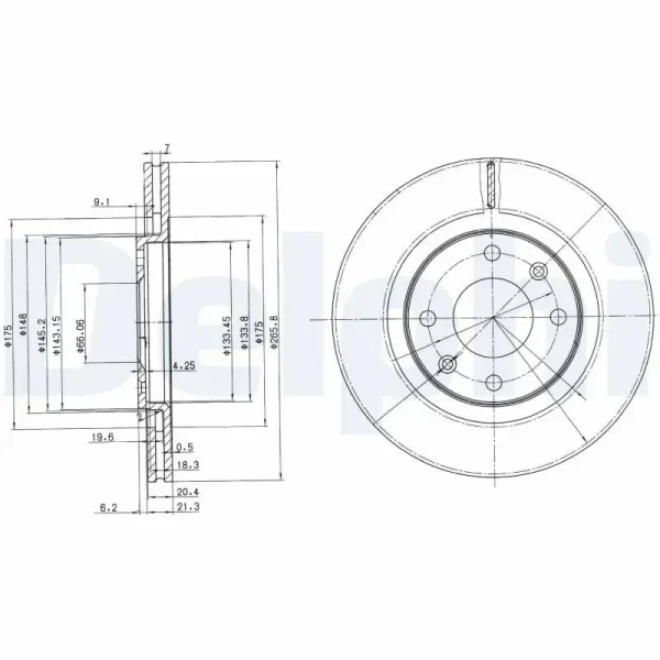Delphi Ön Fren Diski – BG2387