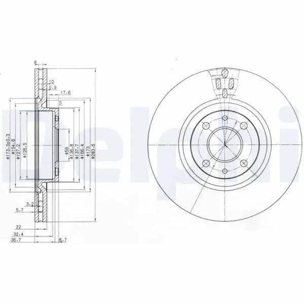 Delphi Ön Fren Diski – BG2407