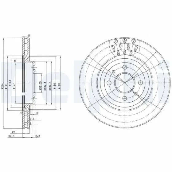 Delphi Ön Fren Diski – BG2617 ürün görseli