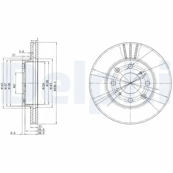 Delphi Ön Fren Diski – BG2673