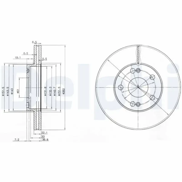 Delphi Ön Fren Diski – BG2695
