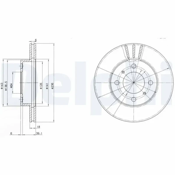 Delphi Ön Fren Diski – BG2810