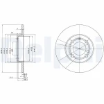 Delphi Ön Fren Diski – BG2911 / OEM 6N0615301