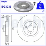 Delphi Ön Fren Diski – BG3036