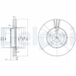 Delphi Ön Fren Diski – BG3199 / OEM 8E0615301A