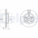 Delphi Ön Fren Diski – BG3347 / OEM 4351205030