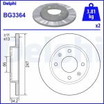 Delphi Ön Fren Diski – BG3364