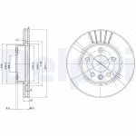 Delphi Ön Fren Diski – BG3417 / OEM 7D0615301A
