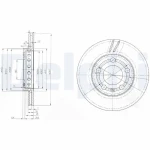 Delphi Ön Fren Diski – BG3695