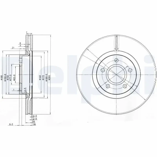 Delphi Ön Fren Diski – BG3895C