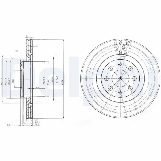 Delphi Ön Fren Diski – BG3944 ürün görseli