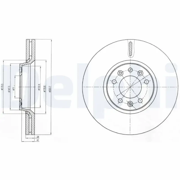 Delphi Ön Fren Diski – BG4083C