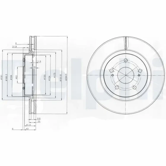 Delphi Ön Fren Diski – BG4131 ürün görseli