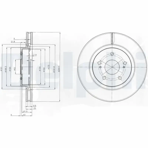 Delphi Ön Fren Diski – BG4131