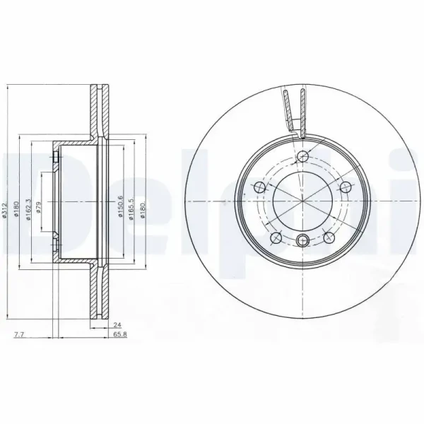 Delphi Ön Fren Diski – BG4172C