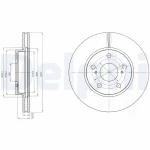 Delphi Ön Fren Diski – BG4232 / OEM 4351202360