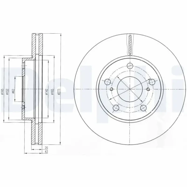 Delphi Ön Fren Diski – BG4234C