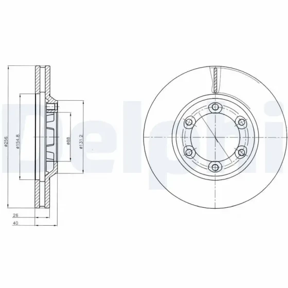 Delphi Ön Fren Diski – BG4252 ürün görseli