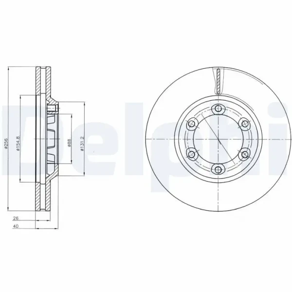 Delphi Ön Fren Diski – BG4252