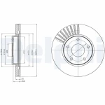 Delphi Ön Fren Diski – BG4282C