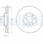 Delphi Ön Fren Diski – BG4696C