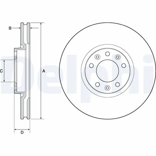 Delphi Ön Fren Diski – BG4696C