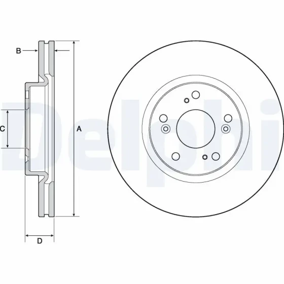 Delphi Ön Fren Diski – BG4698C ürün görseli
