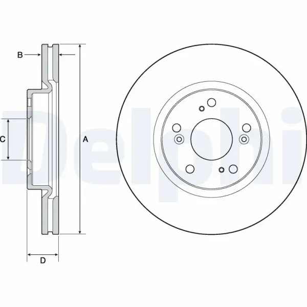 Delphi Ön Fren Diski – BG4698C