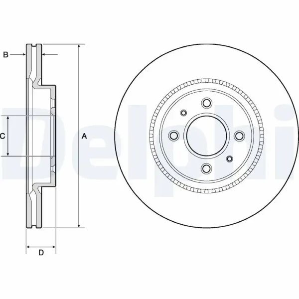 Delphi Ön Fren Diski – BG4743C