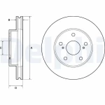 Delphi Ön Fren Diski – BG4758C / OEM 435120K130