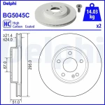 Delphi Ön Fren Diski – BG5045C / OEM A2474210312
