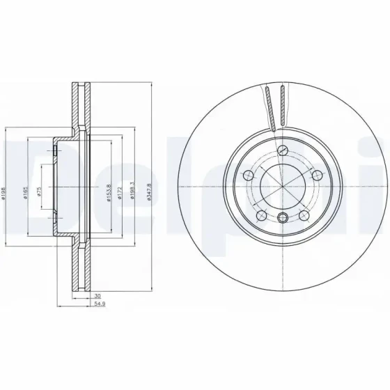 Delphi Ön Fren Diski – BG9063C ürün görseli
