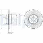 Delphi Ön Fren Diski – BG9105 / OEM 26300AG001