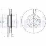 Delphi Ön Fren Diski – BG9106 / OEM 7E0615301F