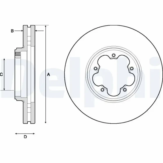 Delphi Ön Fren Diski – BG9150 ürün görseli