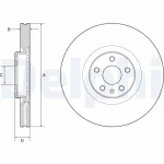 Delphi Ön Fren Diski – BG9231C